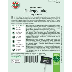 Sperli Saatgut Einlegegurke Conny, F1