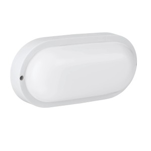 Weiße Eglo LED-Wandleuchte Boschetto-E für Keller und Außenbereiche.