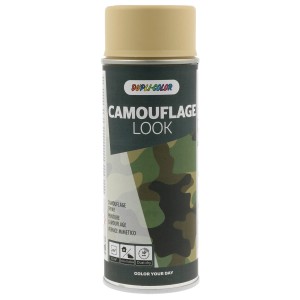 Dupli-Color Lackspray Camouflage Beige Matt, 400ml Dose für Lackreparatur.