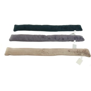 Zugluftstopper aus Microfaser, 90 cm, in verschiedenen Farben.