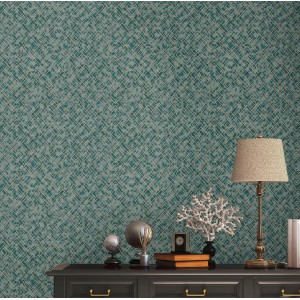 AS-Creation Vliestapete Petrol Gold mit grafischem Metalliceffekt und Struktur.