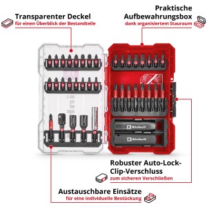 Einhell Impact Bit- und Stecknuss-Set M-Case 39-teilig