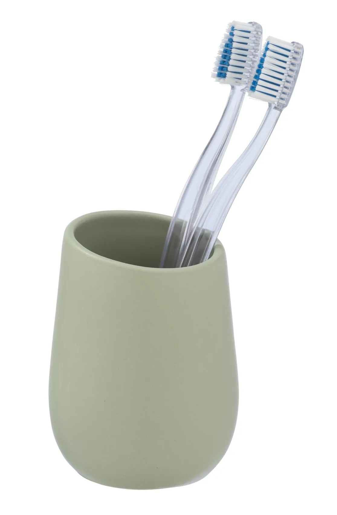 WENKO Zahnputzbecher Flora Aus Keramik - Stylischer Halter Für Bad & Gäste-WC