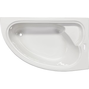 Sanoacryl Badewanne Liverpool, 165x95 cm, weiße Raumsparwanne für entspannende Bäder.