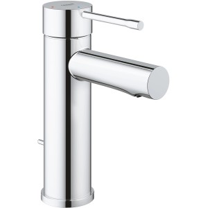 Grohe Essence Waschtischarmatur S-Size in Chrom, Einhandmischer für Waschbecken mit Temperaturbegrenzer.