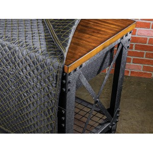 Cat Multifunktionsdecke Premium, 180x200 cm, schwarz-gelb, gesteppt, für robusten Einsatz.