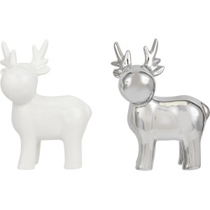 Deko-Figur Rentier Keramik 2fach sortiert 10,5 cm