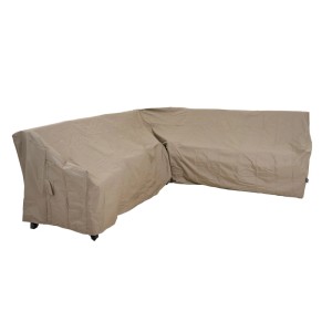Beige Siena Garden Schutzhülle für Eck-Lounge Plus, 300x300x90 cm.