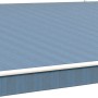 Wismar Gelenkarmmarkise Classic, 300x200 cm, blau-grau, für Terrasse & Balkon.