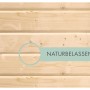 Detailaufnahme der naturbelassenen Holzfassade des Karibu Gartenhauses Tessin 1.