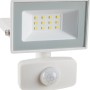 Weißer LED Strahler 10W mit Sensor für den Außenbereich.