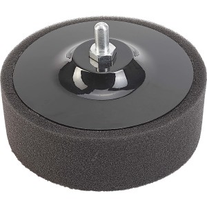 LUX Polierschwamm Ø 120 mm für Bohrmaschine, ideal zum Polieren von Metallen und Blechen.