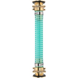 Geka Regentonnen Verbinder Set mit Messinganschlüssen (1 Zoll) und flexiblem Schlauch.