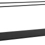 Modernes, schwarzes Metall-Wandregal 2er Set Lisa von Mirrors & More.