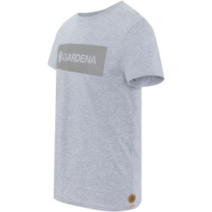 Graues Gardena Herren T-Shirt Vapor Größe S aus Baumwolle mit Logo für Arbeitskleidung.