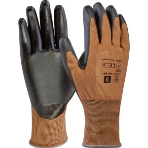 LUX Montagehandschuhe Größe 9, Arbeitshandschuhe mit PU-Beschichtung, wasserabweisend.