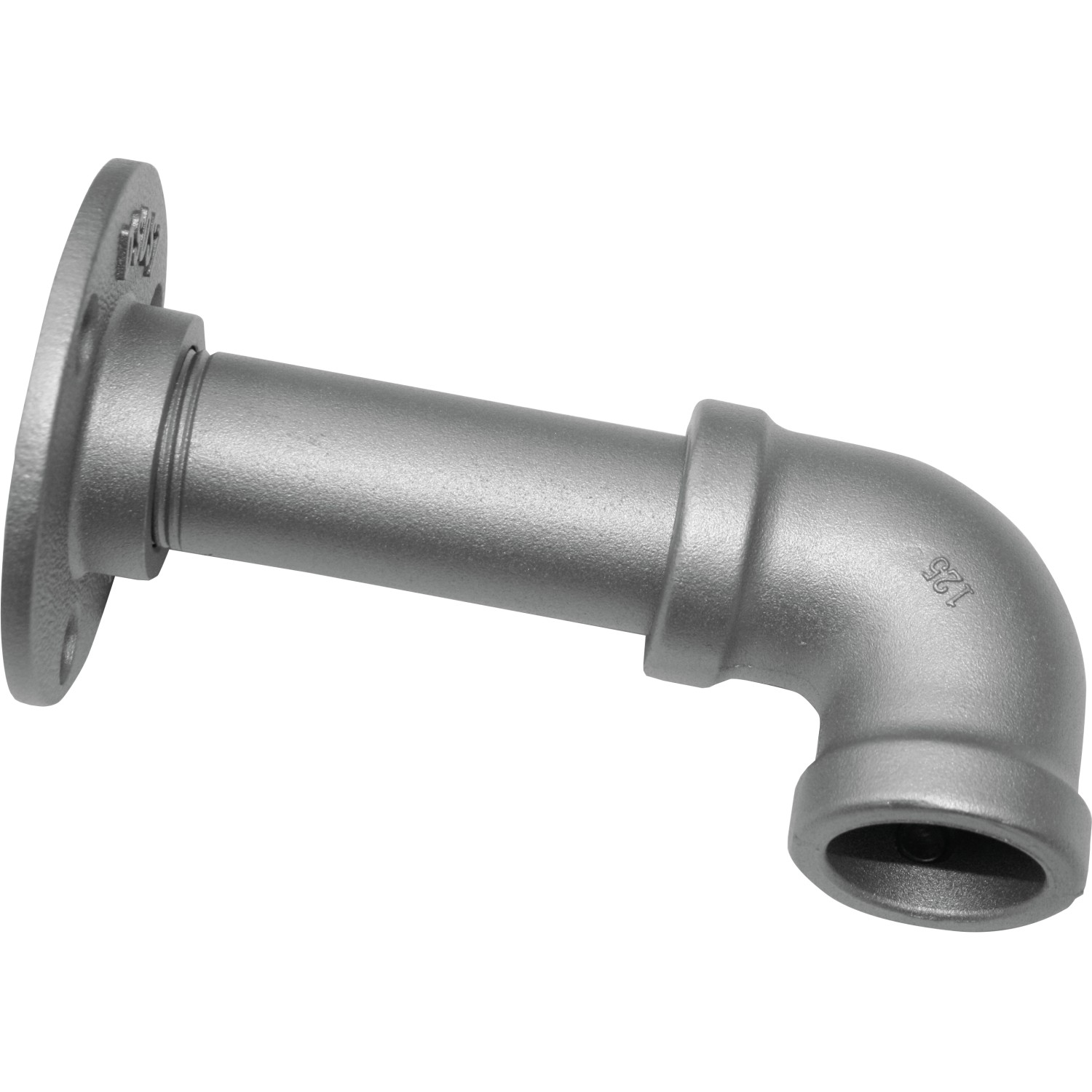 Gardinia Eckstück Industrial Home, Ø 25 mm, silberfarben. Für Stilgarnituren im Industrie-Look.