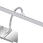 Chromfarbene Briloner LED-Spiegelleuchte mit Flexarm, 5,5 W, für Bad und Spiegel.