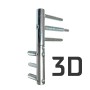 Detailansicht eines 3D-Bandes für Splendoor Sicherheitshaustüren.