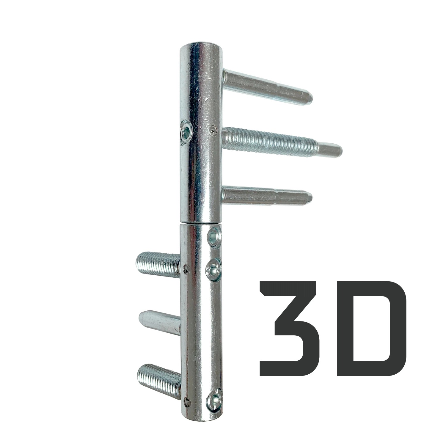 Detailansicht eines 3D-Bandes für Splendoor Sicherheitshaustüren.