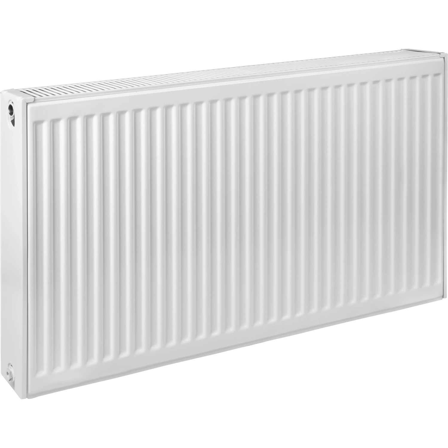 Weißer Heizkörper, 60x100 cm, Type 22. Ideal für Wohnräume, Bad oder Büro.