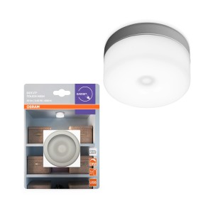 Osram LED Lampe DOT-it Touch, kleines Nachtlicht, dimmbar, USB-aufladbar, 3,5x6,5cm.