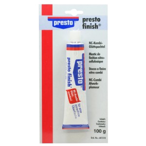 Presto Glättspachtel NC 100g Tube für Lackreparatur und Karosseriearbeiten.