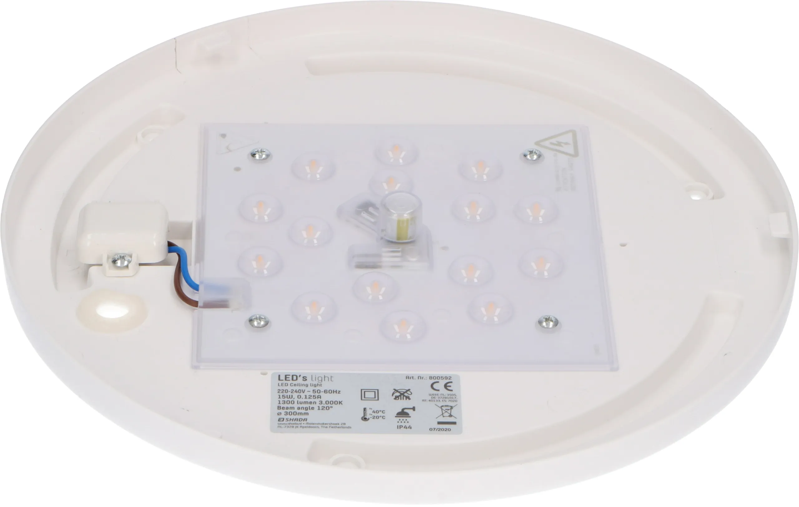 LED-Deckenleuchte Mit Bewegungsmelder, 18W, 1800 Lumen, 6000K Kaltweiß, IP25, Für Flur, Treppe Oder Durchgangsbereiche