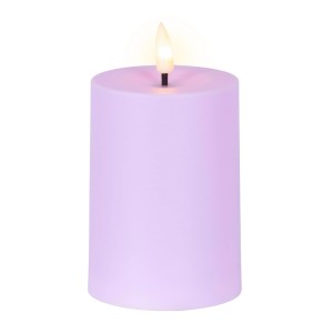 Solar-Kerze Kunststoff Mittel 3 Ø 7 cm x 10 cm Violett