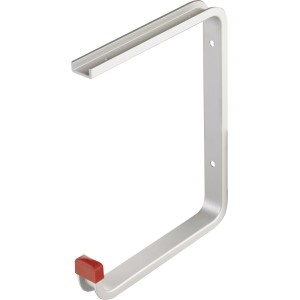 Deckenhaken U-Profil aus Aluminium, eloxiert, mit Gummikappe, Tragkraft 15 kg.