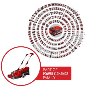 Einhell Akku-Rasenmäher Rasarro 36/40, Teil der Power X-Change Familie.