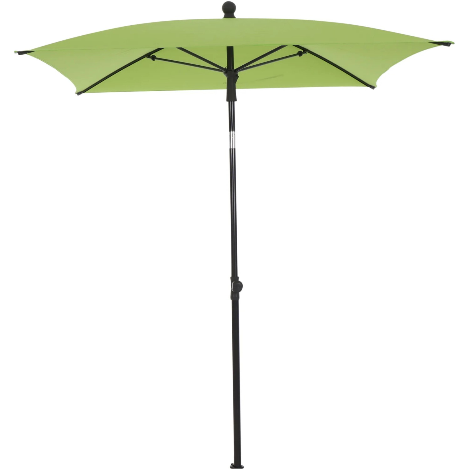 Grüner Siena Garden Marktschirm (140x210 cm) mit Knickfunktion für flexible Schattenausrichtung.