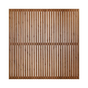 Sichtschutzzaun-Element Quadra 180 cm x 180 cm Natur Lackiert