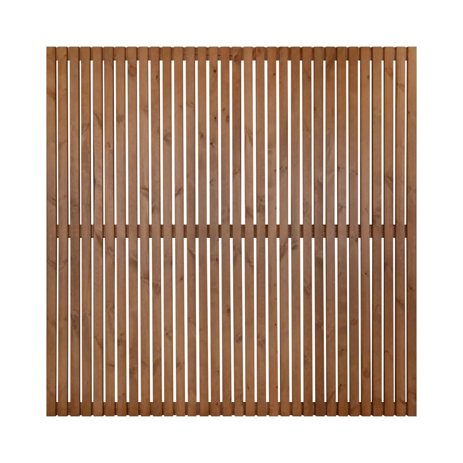 Sichtschutzzaun-Element Quadra 180 cm x 180 cm Natur Lackiert kaufen bei OBI