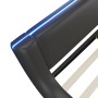 okwish Bodenbett 140x200cm mit LED Beleuchtung Schlafzimmer Schwarz ohne Matratze_7