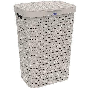 Rotho Wäschesammler Country 55 l Cappuccino