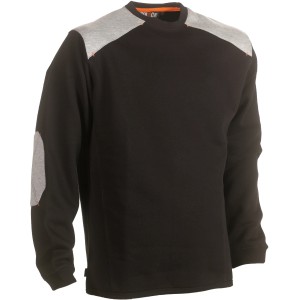 Schwarzer Herock Sweater Artemis XXXL mit grauen Schulter- und Ellbogenpolstern.