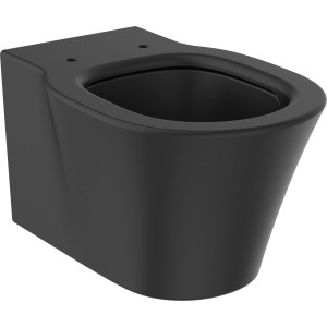 Schwarzes, spülrandloses Ideal Standard Wand-WC Connect Air mit AquaBlade Technologie.