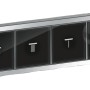 Hansgrohe RainSelect Thermostat Unterputz, Schwarz-Chrom, für 4 Verbraucher. Thermostat mit Knöpfen und Drehreglern.