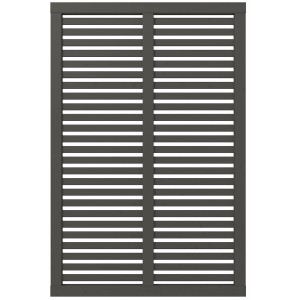 Plus Holz Sichtschutzzaun Harmoni Nadelholz Umbragrau 120 cm x 180 cm