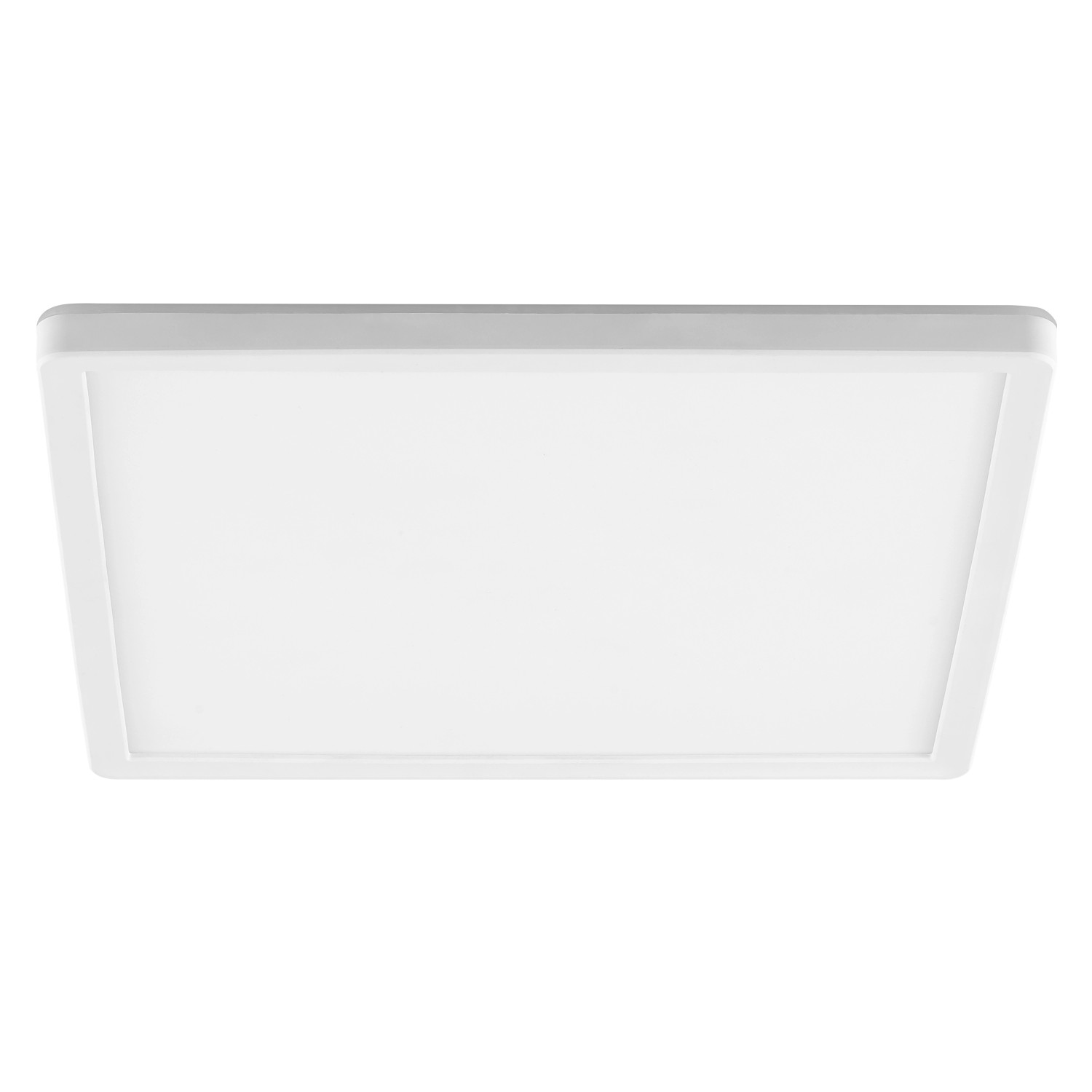 Weiße, flache LED-Deckenleuchte Avola, 29,3 cm, für Küche, Flur oder Büro.