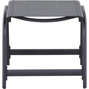 Siena Garden Hocker Tesoro, anthrazitfarben, mit Ranotex-Gewebe. Bequemer Sitzhocker für Garten und Terrasse.