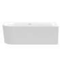 Ottofond Badewanne Mince Corner Links, 170 cm, weiße Acryl-Rechteckbadewanne.