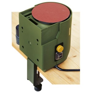 Proxxon Tellerschleifgerät TG 125/E, Tischmontage, für präzises Schleifen von Holz, Metall und Kunststoff.