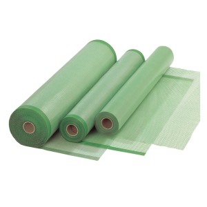 Grüne Garten Gitterfolie, 2 m breit, als Rollenware für den Zuschnitt.