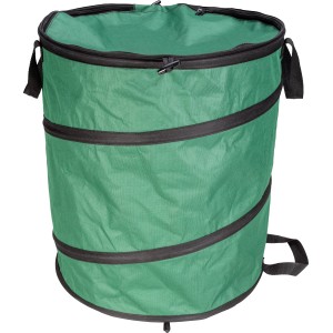 Grüner Gartensack Pop Up mit Deckel, 85 l Fassungsvermögen für Gartenabfälle.
