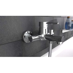 Schütte Atlanta Wannenarmatur in Chrom: Einhebelmischer für die Badewanne mit Brauseanschluss.