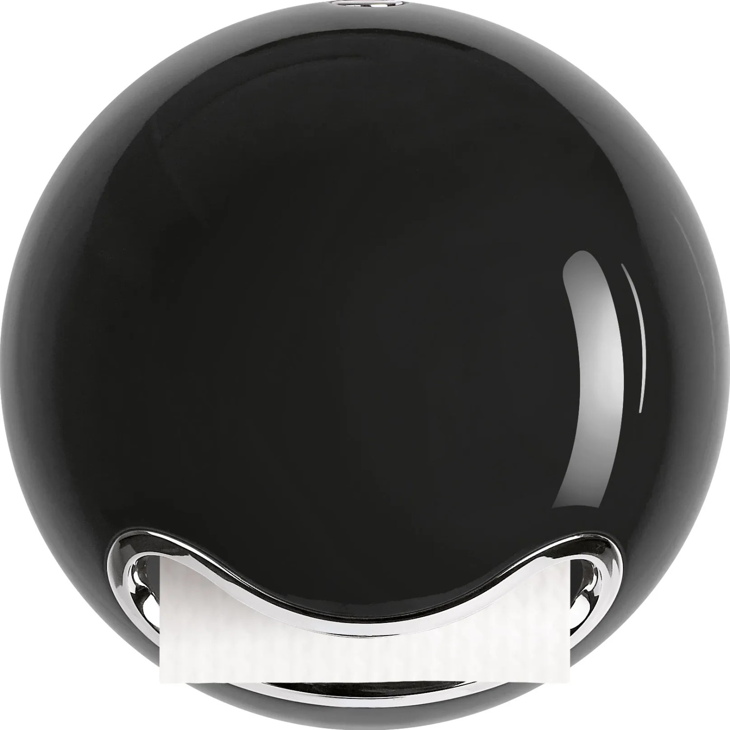 Home & Kitchen Black 10.16468 Spirella Bowl Shiny Polystyrol Toilet Paper Holder