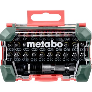 Metabo Bitbox SP, 32-teiliges Bitset mit TX-Profilen und magnetischem Bithalter im Kunststoffkoffer.