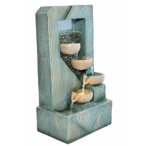 Granimex Wasserwand Digi LED-Beleuchtung 4 Überlaufschalen